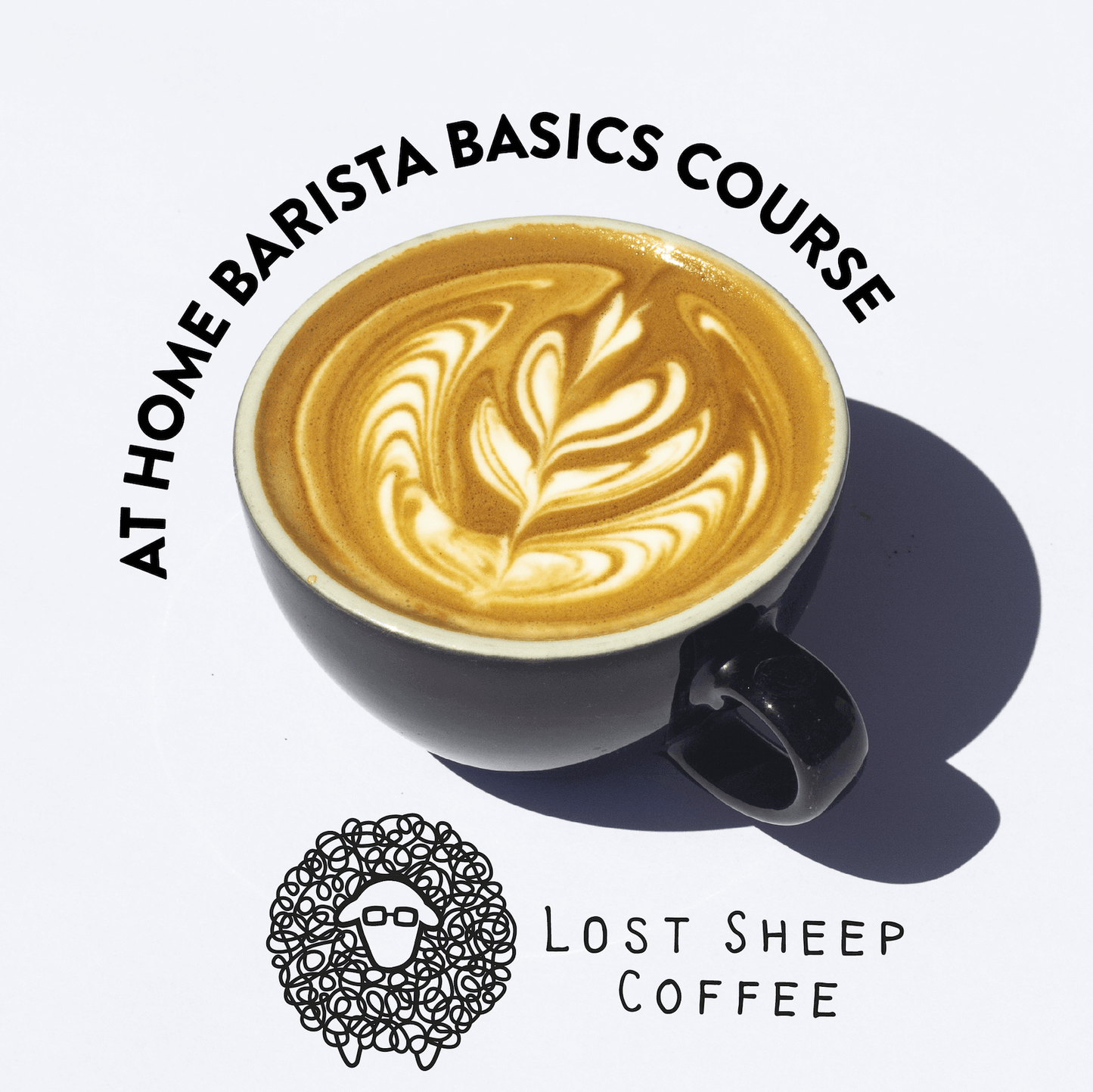 A flat white coffee made on Home Barista Basics course - A Lost Sheep Coffee Experience