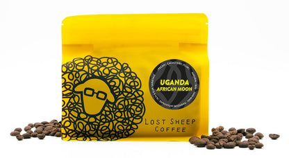 Bag of Uganda African Moon Coffee from Lost Sheep Coffee