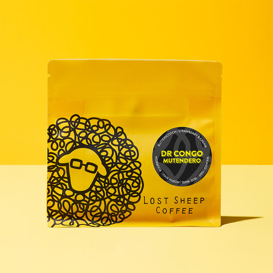 Lost Sheep Coffee Dr Congo Mutendero coffee packaging