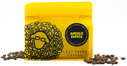 Lost Sheep Coffee’s: Angelo Zapata's Micro Lot coffee in packaging