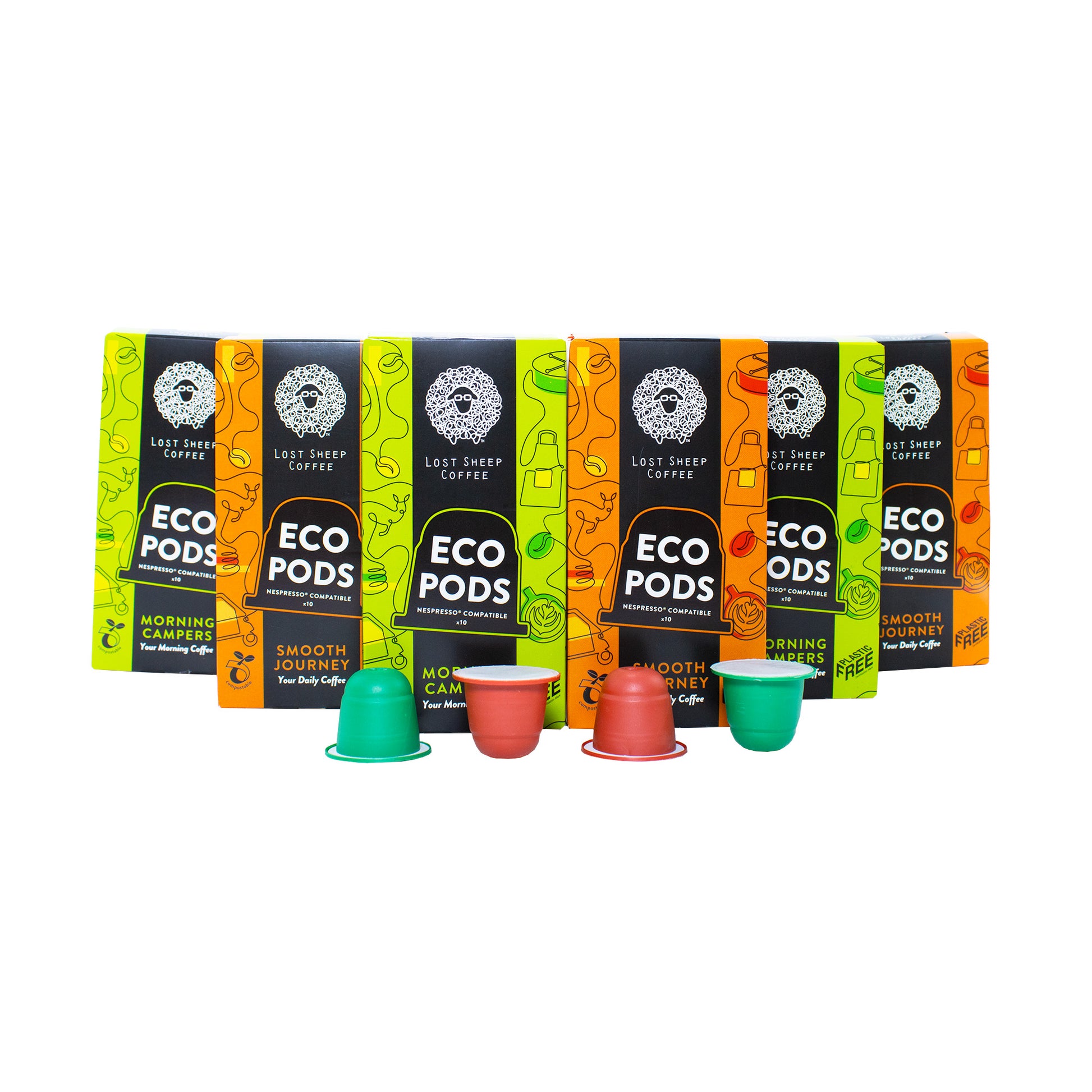 Lost Sheep Coffee eco pods selection